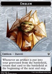 Emblem - Daretti, Scrap Savant // Thopter Double-sided Token